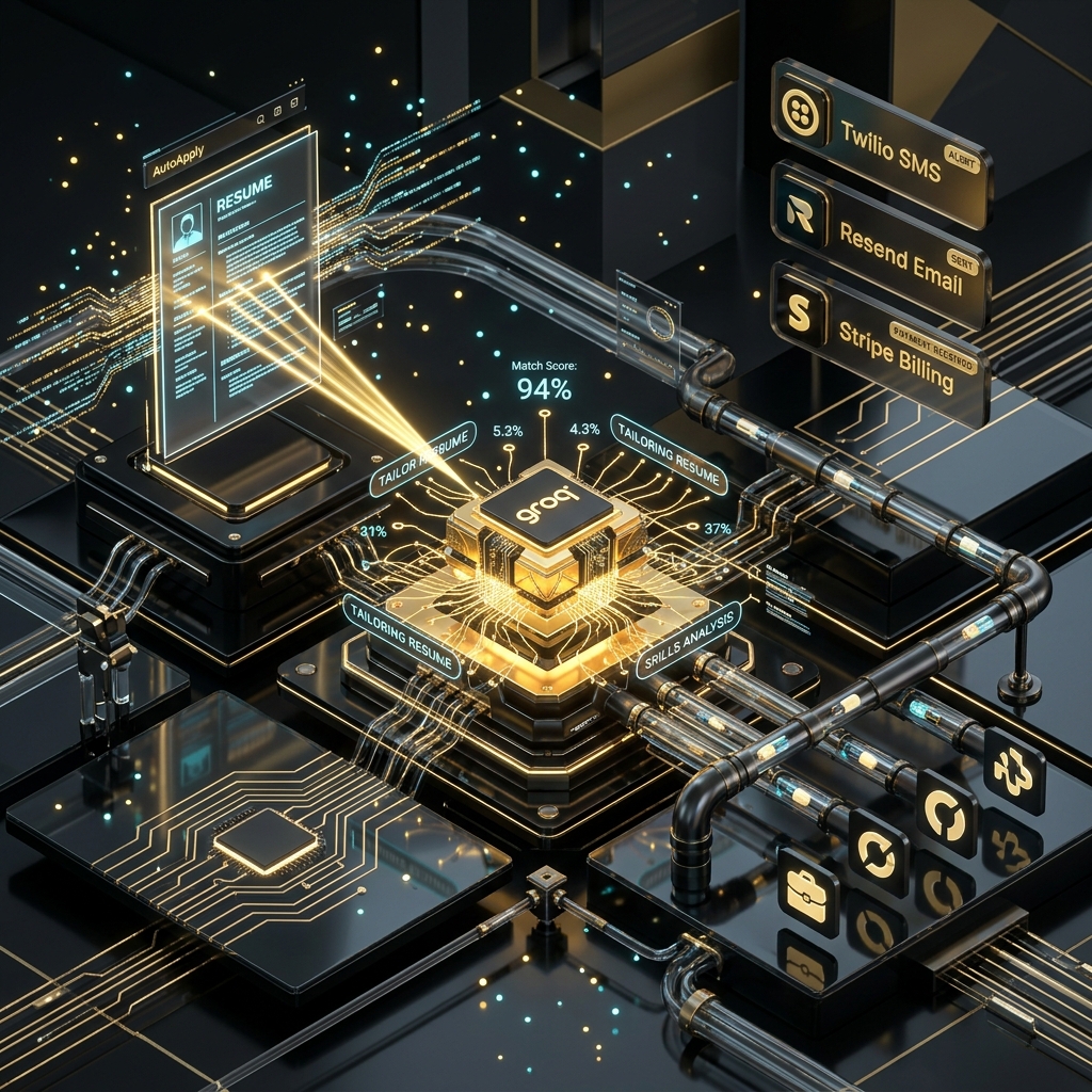AutoApply AI Engine 3D Isometric View